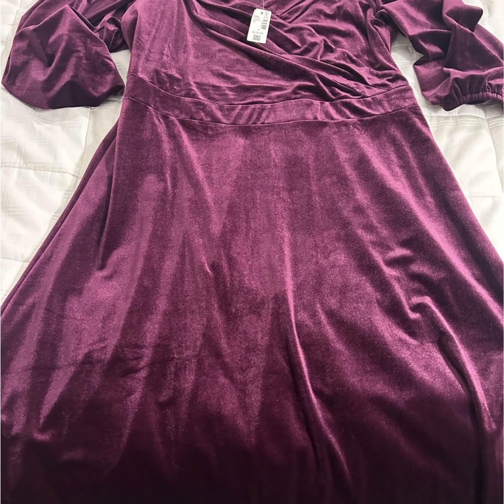 Penningtons Rich Purple Long Sleeve Dress